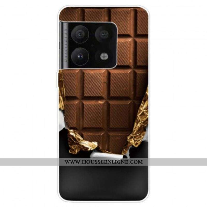 Coque OnePlus 10 Pro 5G Flexible Barre de Chocolat