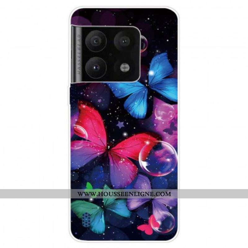 Coque OnePlus 10 Pro 5G Flexible Papillons