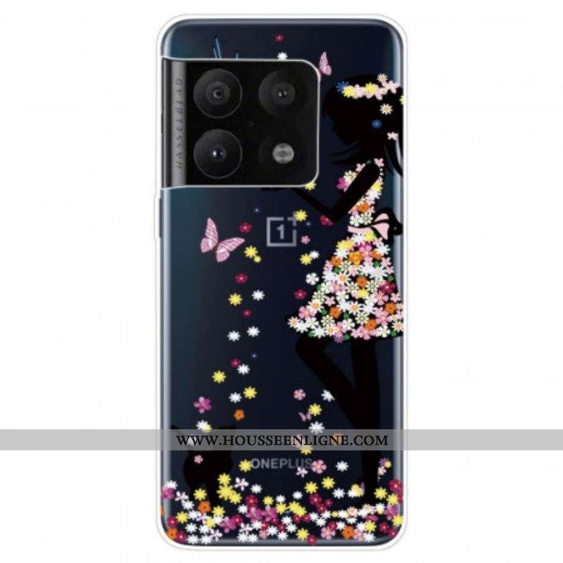 Coque OnePlus 10 Pro 5G Jeune Fille Fleurie