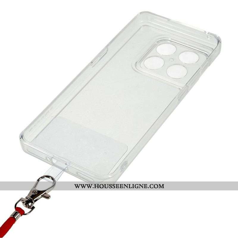 Coque OnePlus 10 Pro 5G Transparente avec Cordon Coloré
