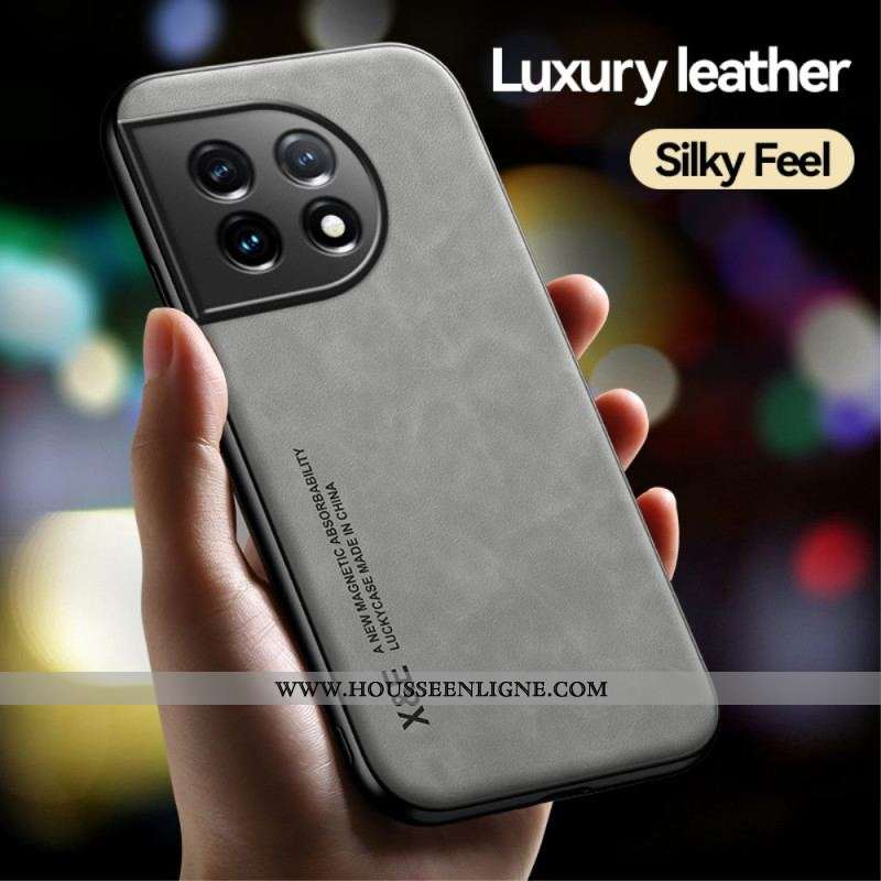 Coque OnePlus 11 5G Cuir Effet Cuir X&E