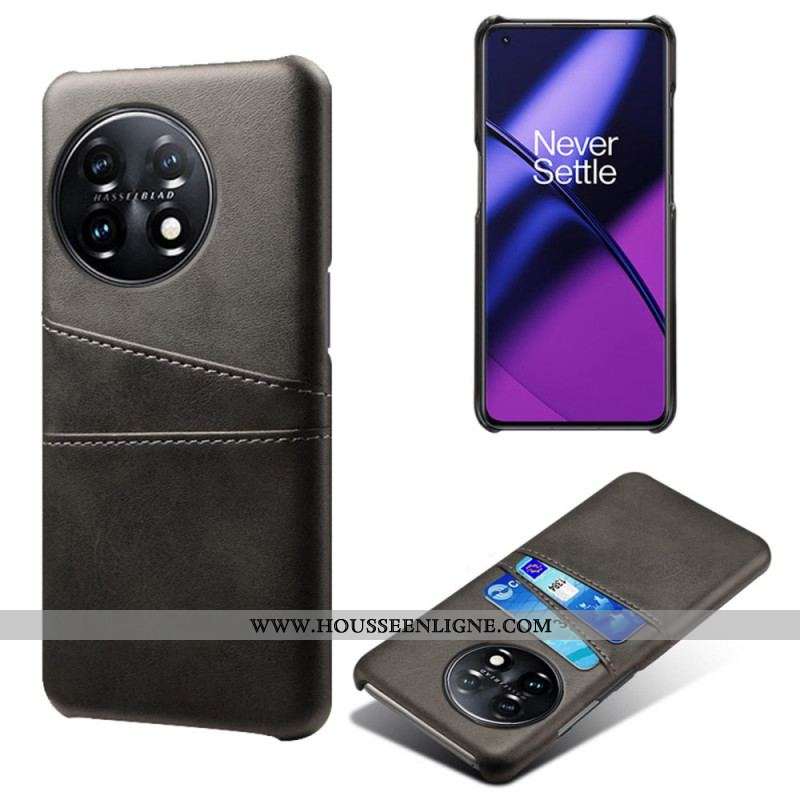 Coque OnePlus 11 5G Effet Cuir Porte-Cartes