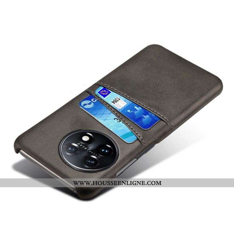 Coque OnePlus 11 5G Effet Cuir Porte-Cartes