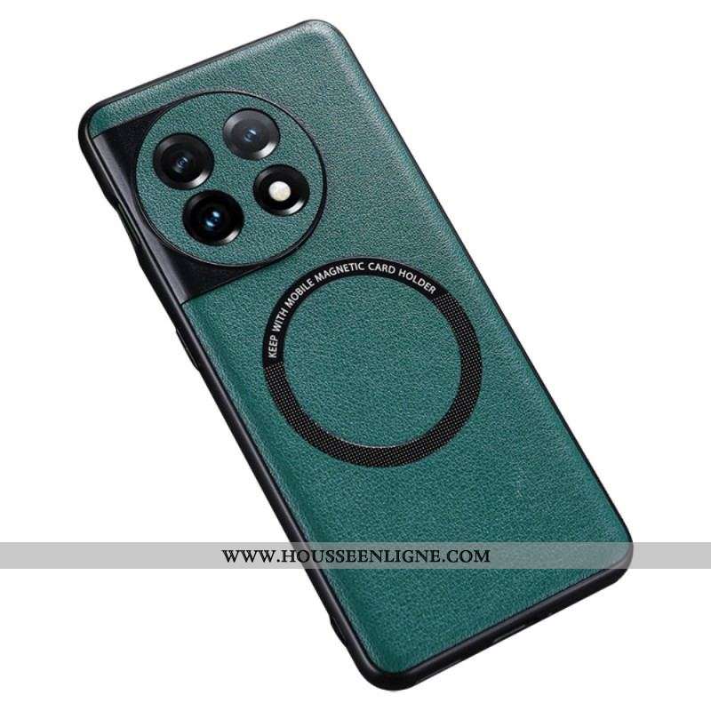 Coque OnePlus 11 5G Simili Cuir Compatible Magsafe