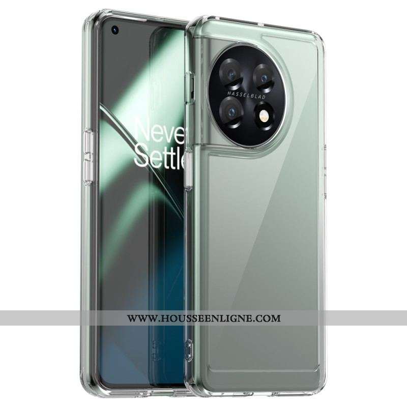 Coque OnePlus 11 5G Transparente Acrylique et Contour Coloré