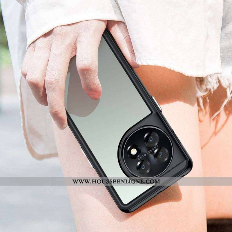 Coque OnePlus 11 5G Transparente Acrylique et Contour Coloré