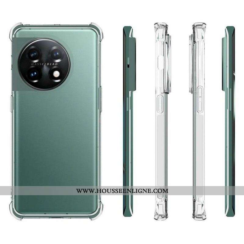 Coque OnePlus 11 5G Transparente Coins Renforcés
