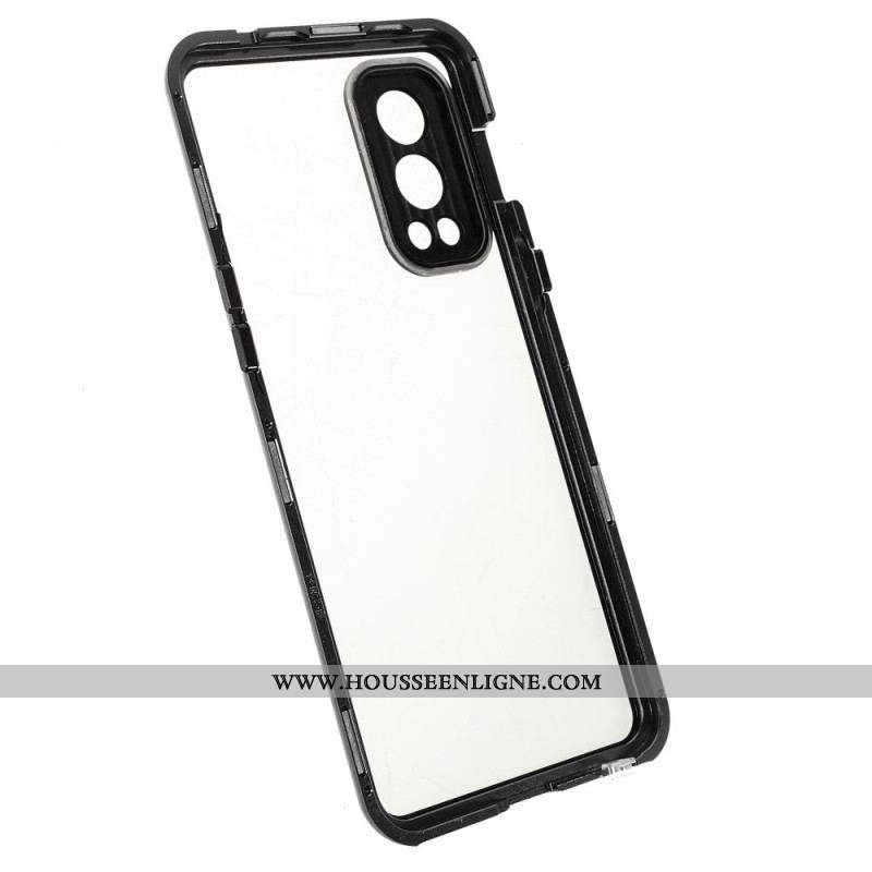 Coque OnePlus Nord 2 5G Deux Cotés Magnétique Verre Trempé et Métal