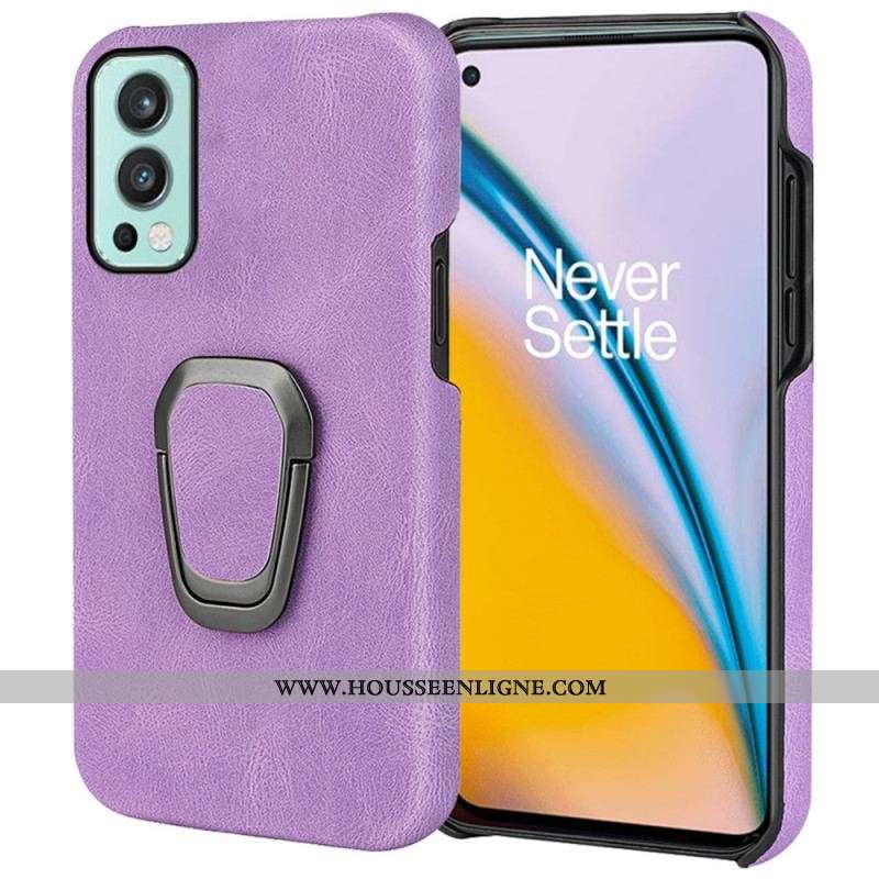 Coque OnePlus Nord 2 5G Effet Cuir Anneau-Support New Colors