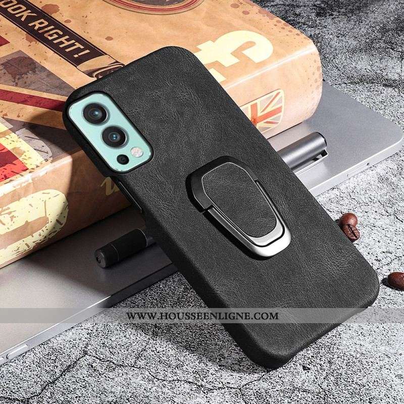 Coque OnePlus Nord 2 5G Effet Cuir Anneau-Support New Colors