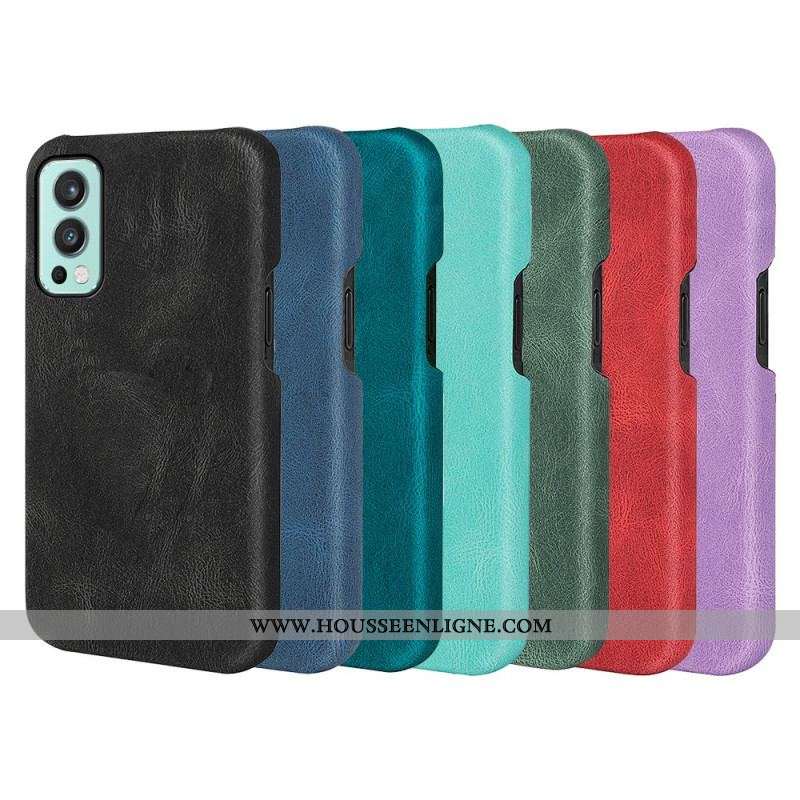 Coque OnePlus Nord 2 5G Effet Cuir Élégance New Colors