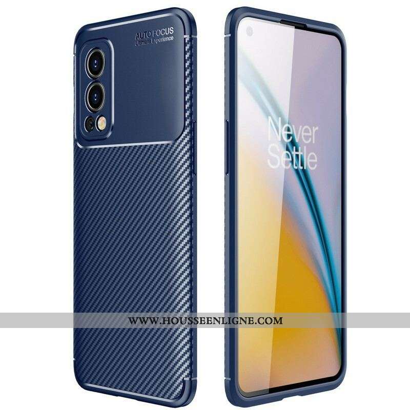 Coque OnePlus Nord 2 5G Flexible Texture Fibre Carbone