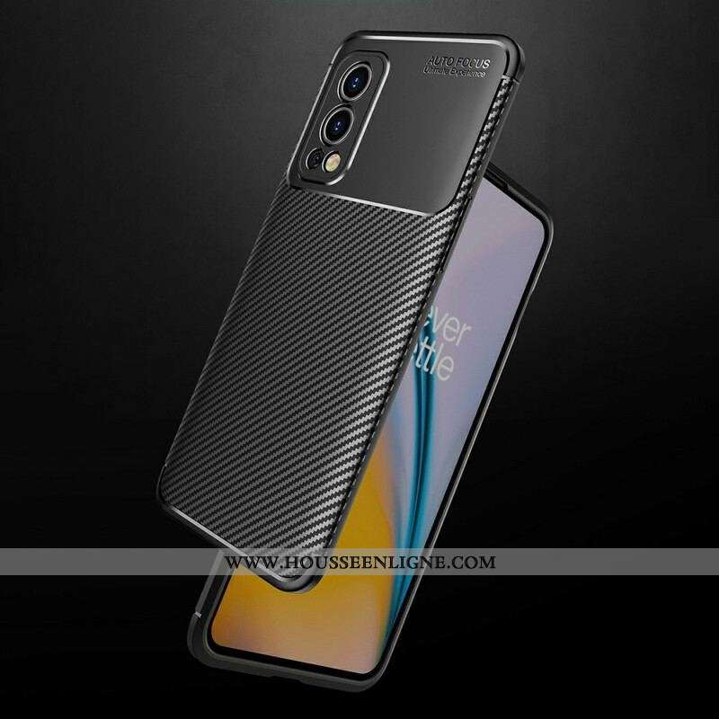 Coque OnePlus Nord 2 5G Flexible Texture Fibre Carbone
