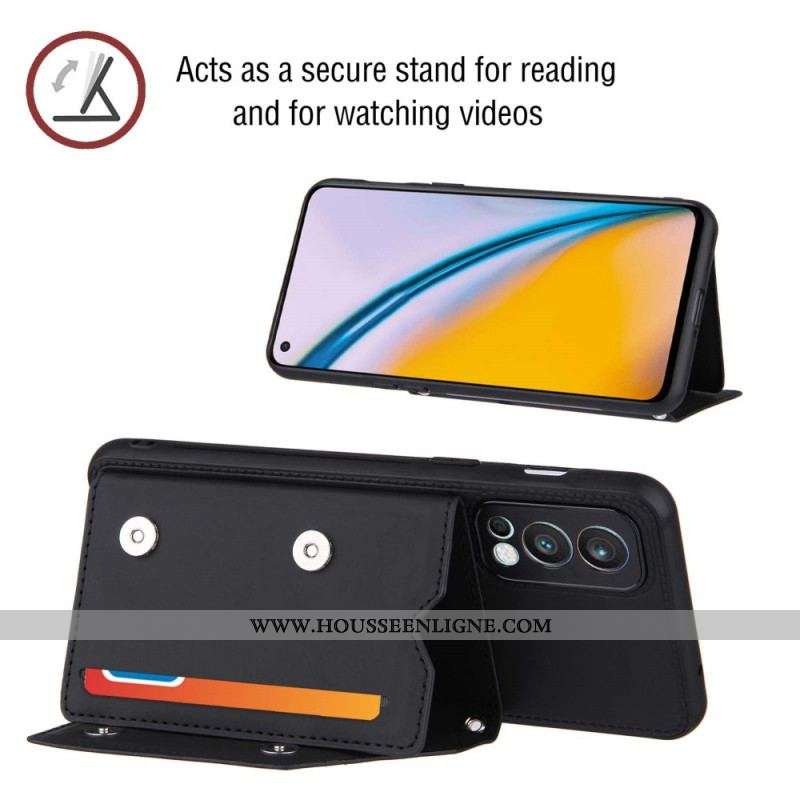 Coque OnePlus Nord 2 5G Multi-Cartes Support Sangle