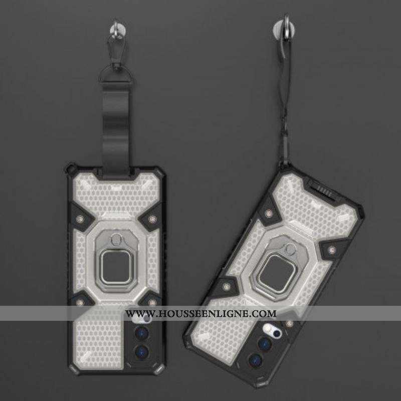 Coque OnePlus Nord 2 5G Nid d'Abeille avec Anneau