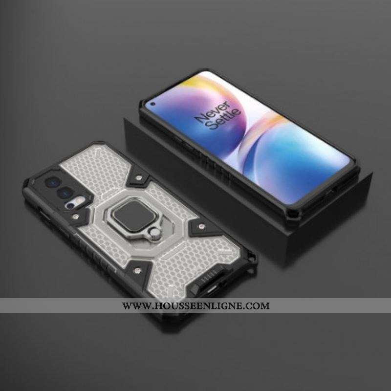 Coque OnePlus Nord 2 5G Nid d'Abeille avec Anneau