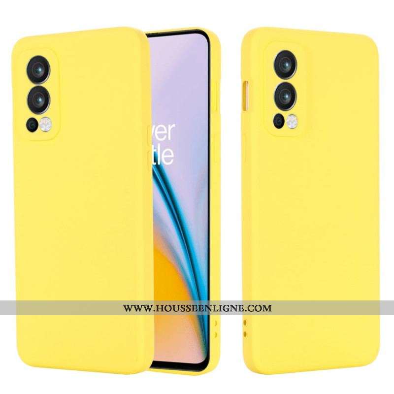 Coque OnePlus Nord 2 5G Silicone Liquide Avec Lanière