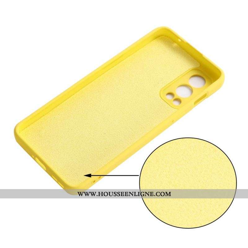 Coque OnePlus Nord 2 5G Silicone Liquide Avec Lanière
