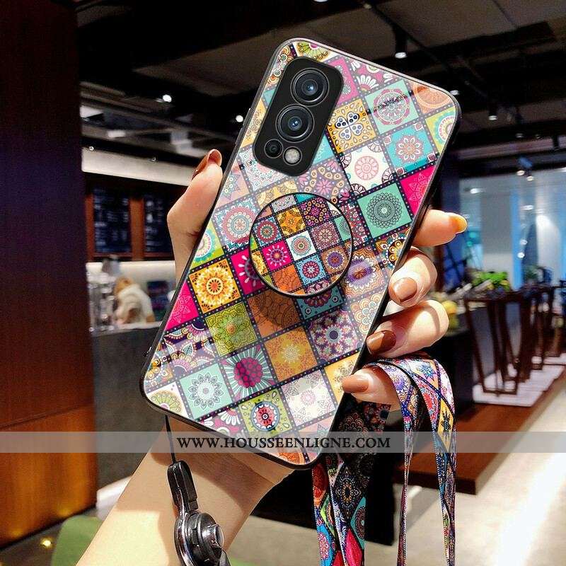 Coque OnePlus Nord 2 5G Support Magnétique Patchwork