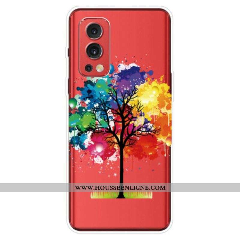 Coque OnePlus Nord 2 5G Transparente Arbre Aquarelle