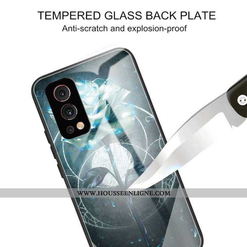 Coque OnePlus Nord 2 5G Verre Trempé Rose Verte
