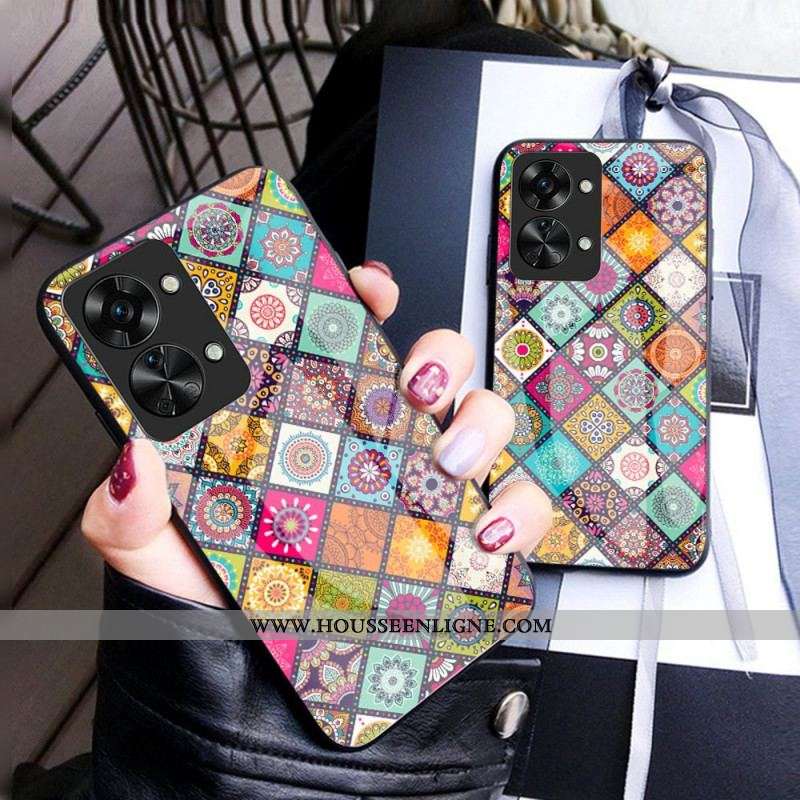 Coque OnePlus Nord 2T 5G Support Magnétique Patchwork
