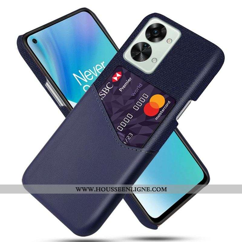 Coque OnePlus Nord 2T 5G Texture Tissu Porte-Carte