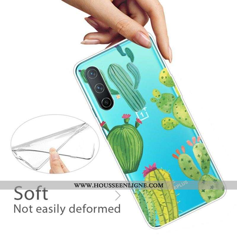 Coque OnePlus Nord CE 5G Cactus Aquarelle