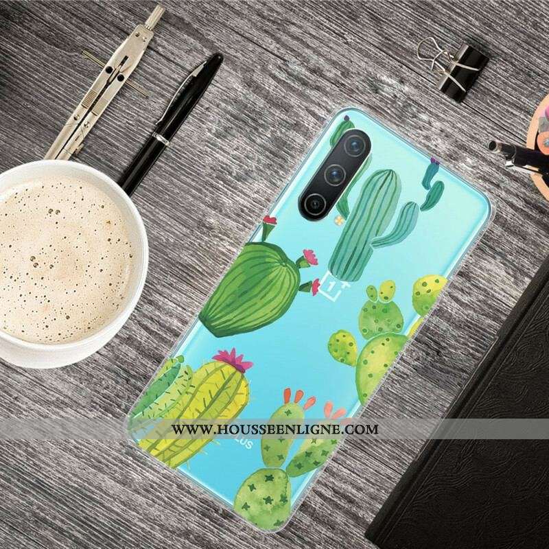 Coque OnePlus Nord CE 5G Cactus Aquarelle