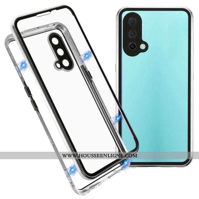 Coque OnePlus Nord CE 5G Deux Cotés Magnétique Verre Trempé et Métal
