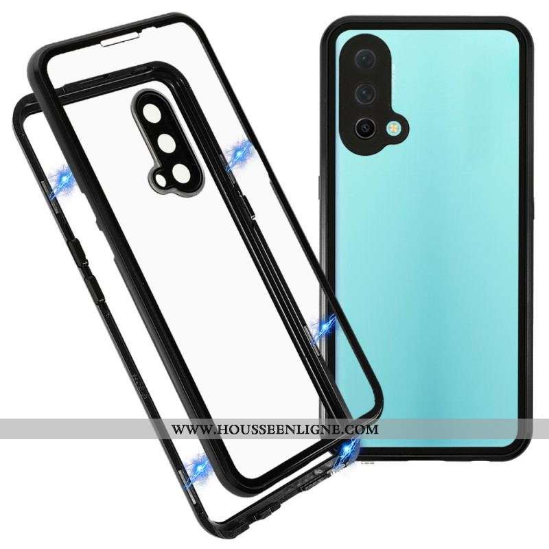 Coque OnePlus Nord CE 5G Deux Cotés Magnétique Verre Trempé et Métal