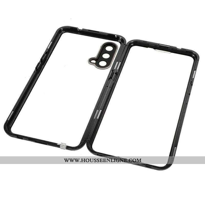 Coque OnePlus Nord CE 5G Deux Cotés Magnétique Verre Trempé et Métal