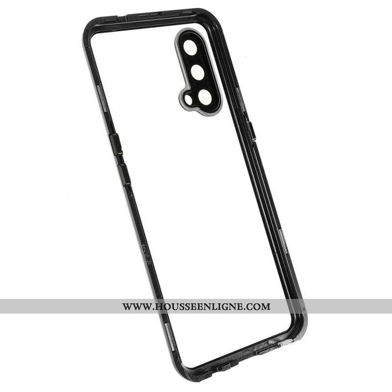 Coque OnePlus Nord CE 5G Deux Cotés Magnétique Verre Trempé et Métal