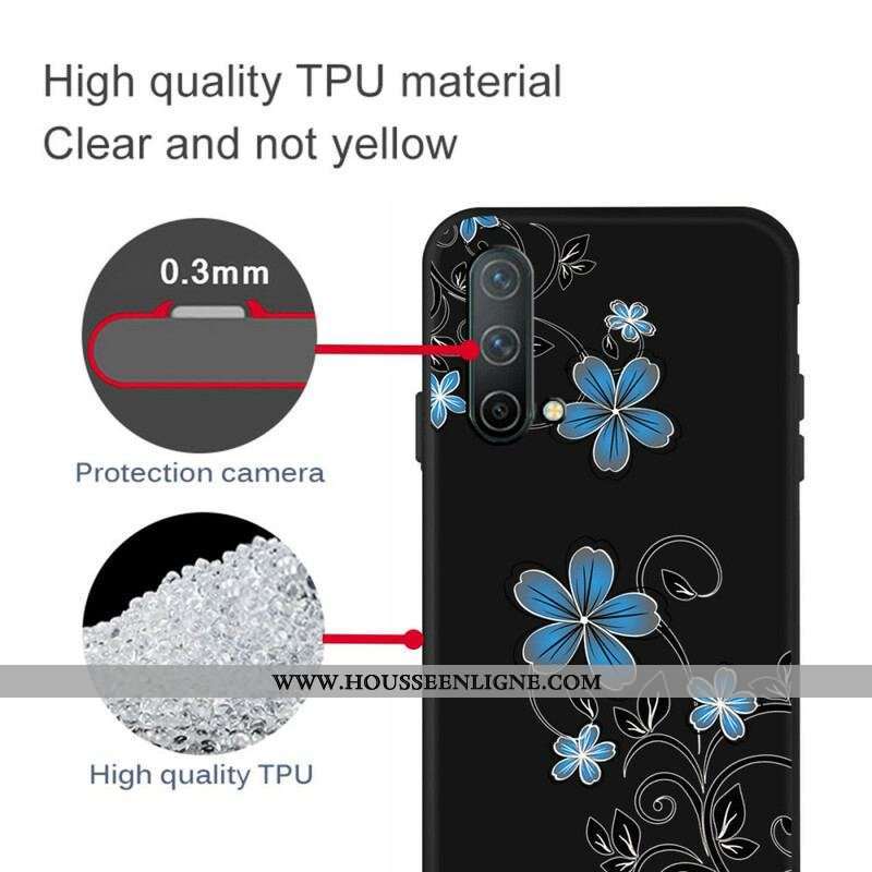Coque OnePlus Nord CE 5G Fleurs Bleues