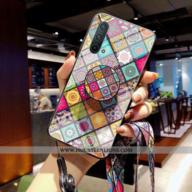 Coque OnePlus Nord CE 5G Support Magnétique Patchwork