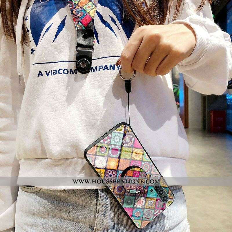 Coque OnePlus Nord CE 5G Support Magnétique Patchwork
