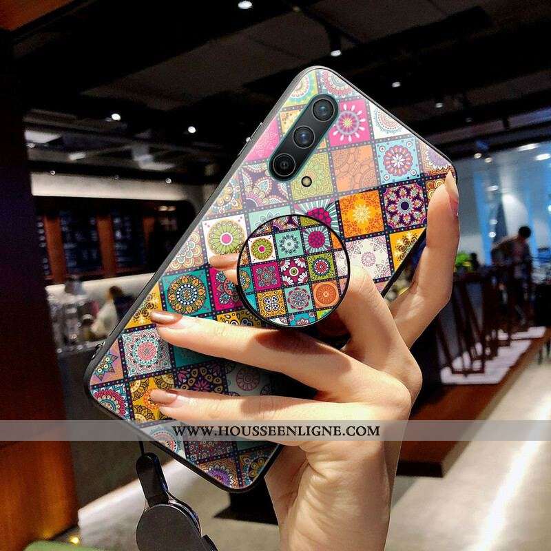 Coque OnePlus Nord CE 5G Support Magnétique Patchwork
