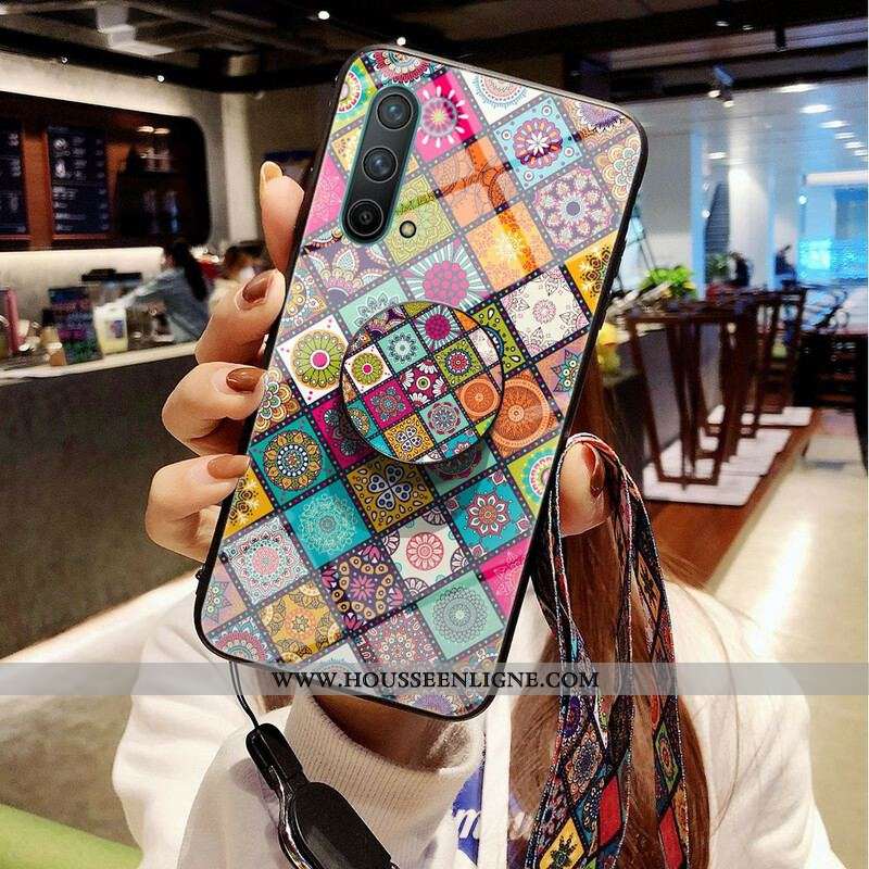 Coque OnePlus Nord CE 5G Support Magnétique Patchwork