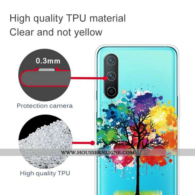 Coque OnePlus Nord CE 5G Transparente Arbre Aquarelle