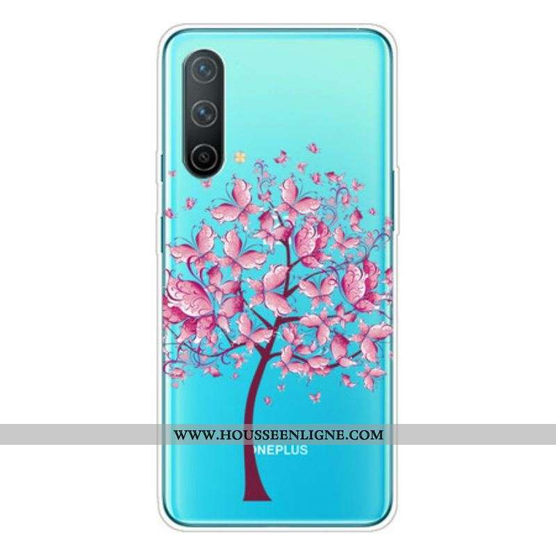 Coque OnePlus Nord CE 5G Transparente Arbre à Papillon