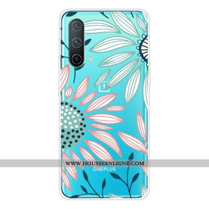 Coque OnePlus Nord CE 5G Transparente Une Fleur