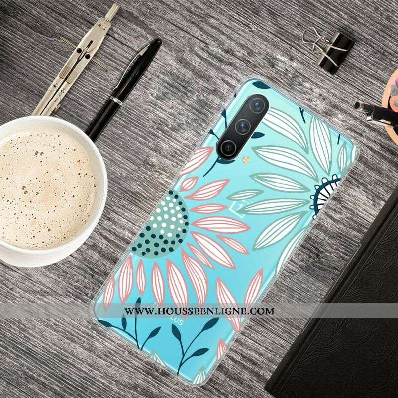 Coque OnePlus Nord CE 5G Transparente Une Fleur