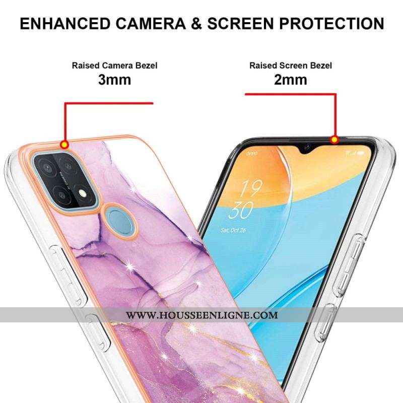 Coque Oppo A15 Marbre