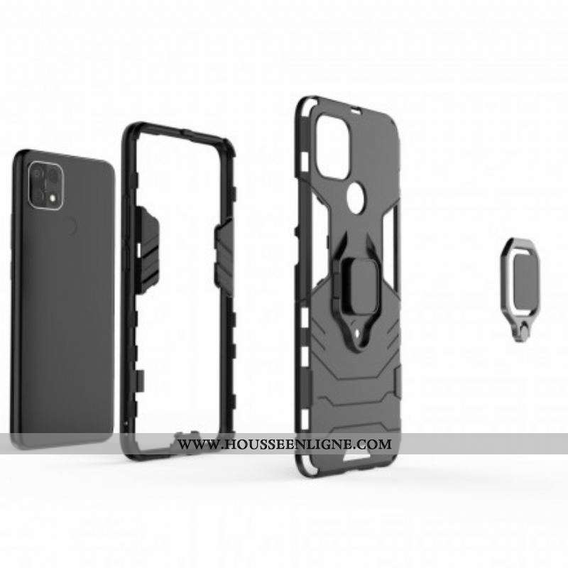 Coque Oppo A15 Ring Résistante