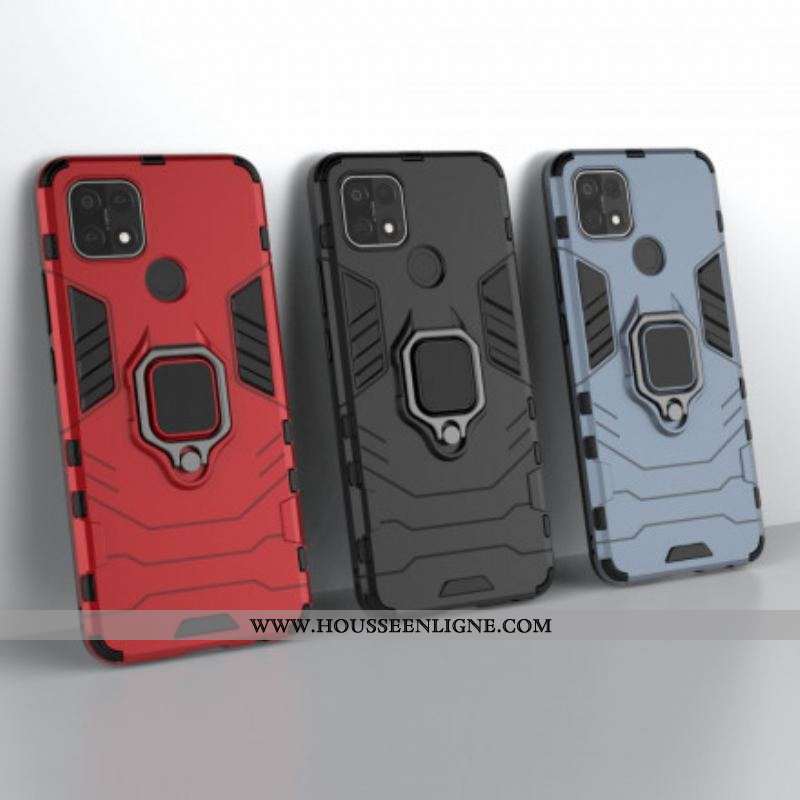 Coque Oppo A15 Ring Résistante