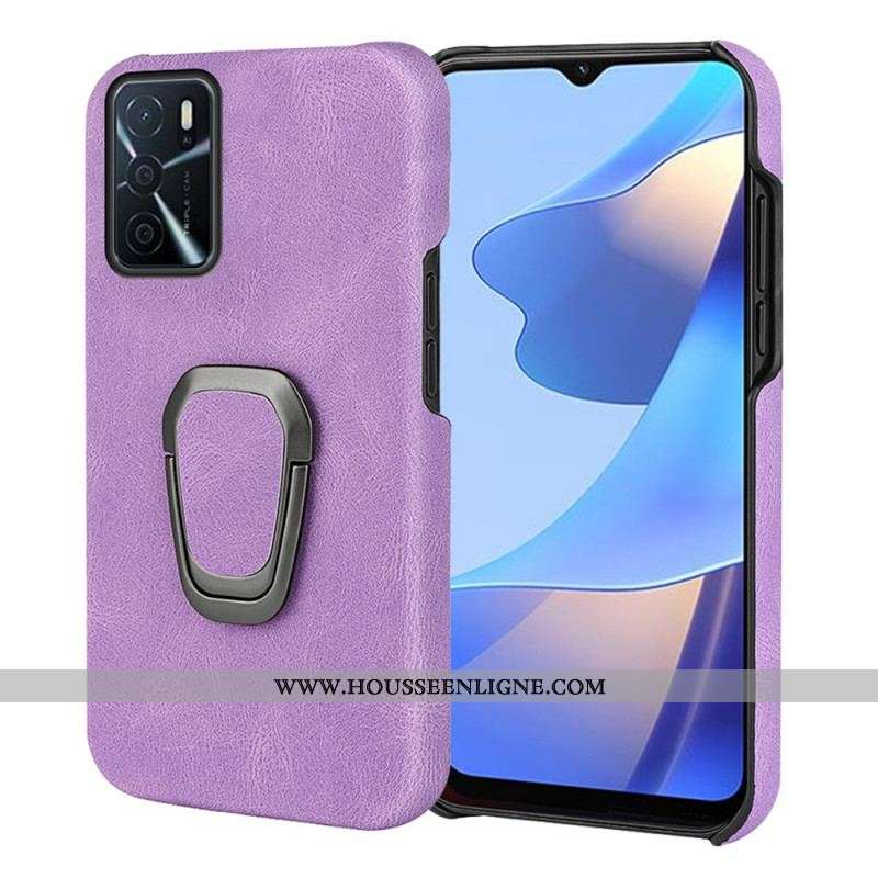 Coque Oppo A16 / A16s Effet Cuir Anneau-Support New Colors