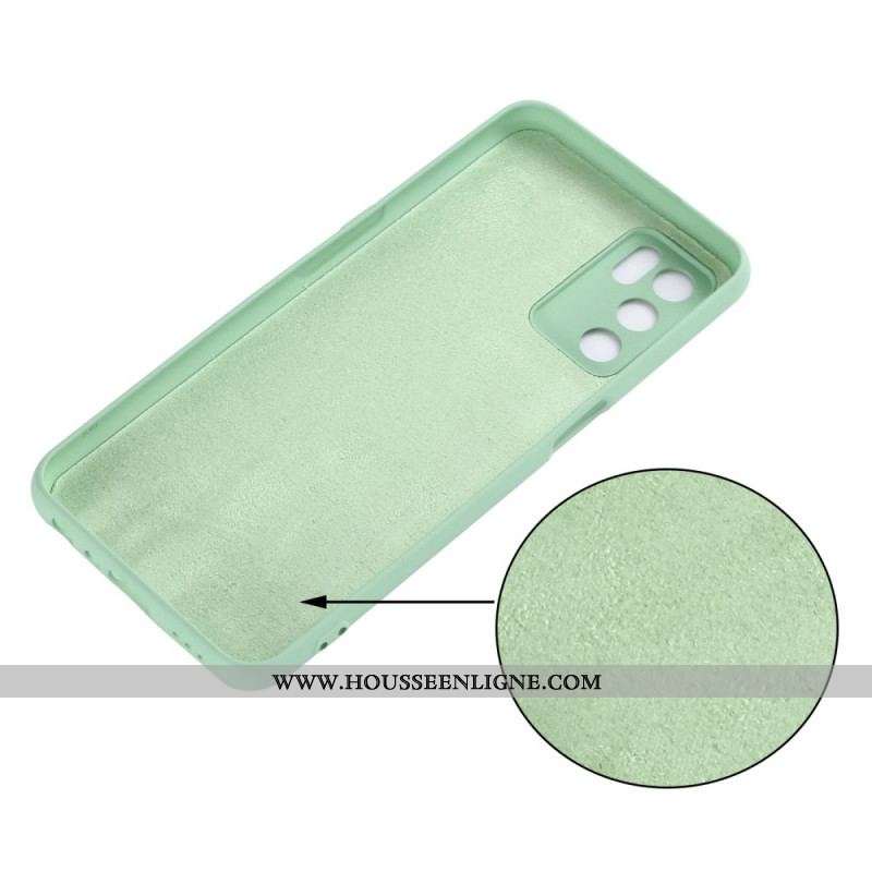Coque Oppo A16 / A16s Silicone Liquide Avec Lanière