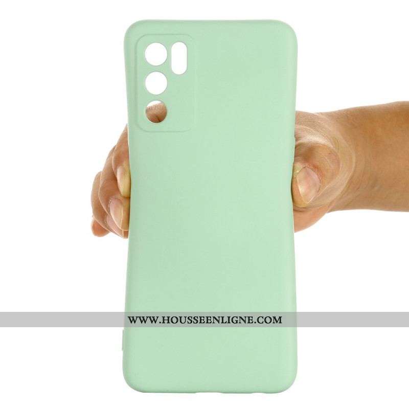 Coque Oppo A16 / A16s Silicone Liquide Avec Lanière