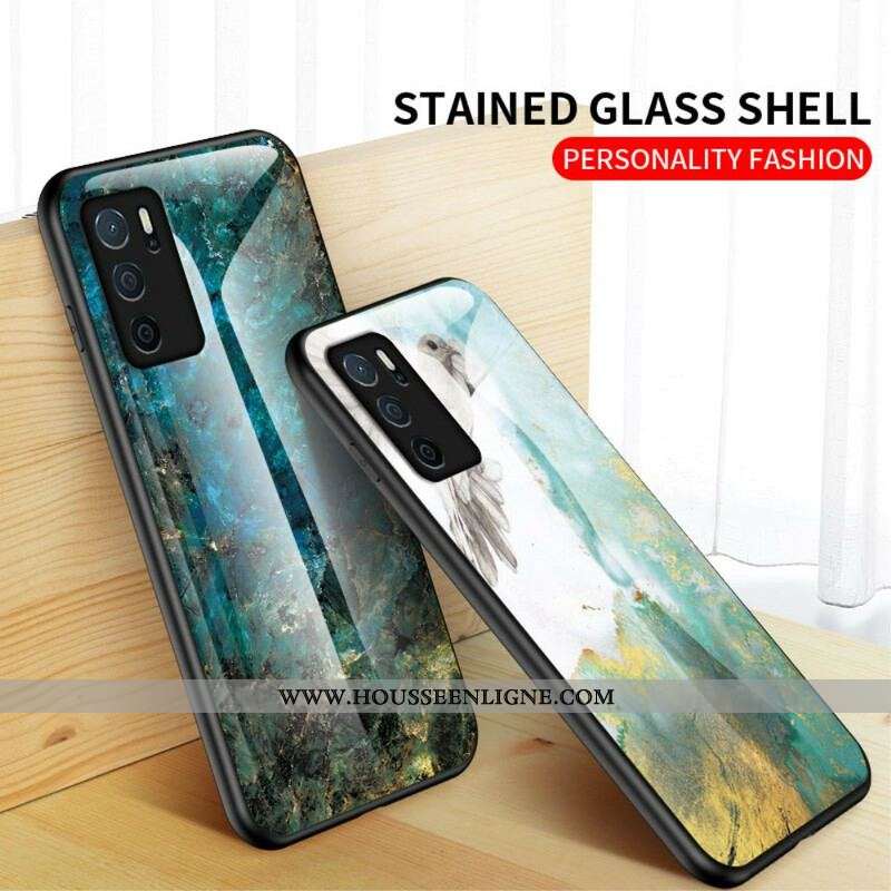 Coque Oppo A16 / A16s Verre Trempé Marble Colors