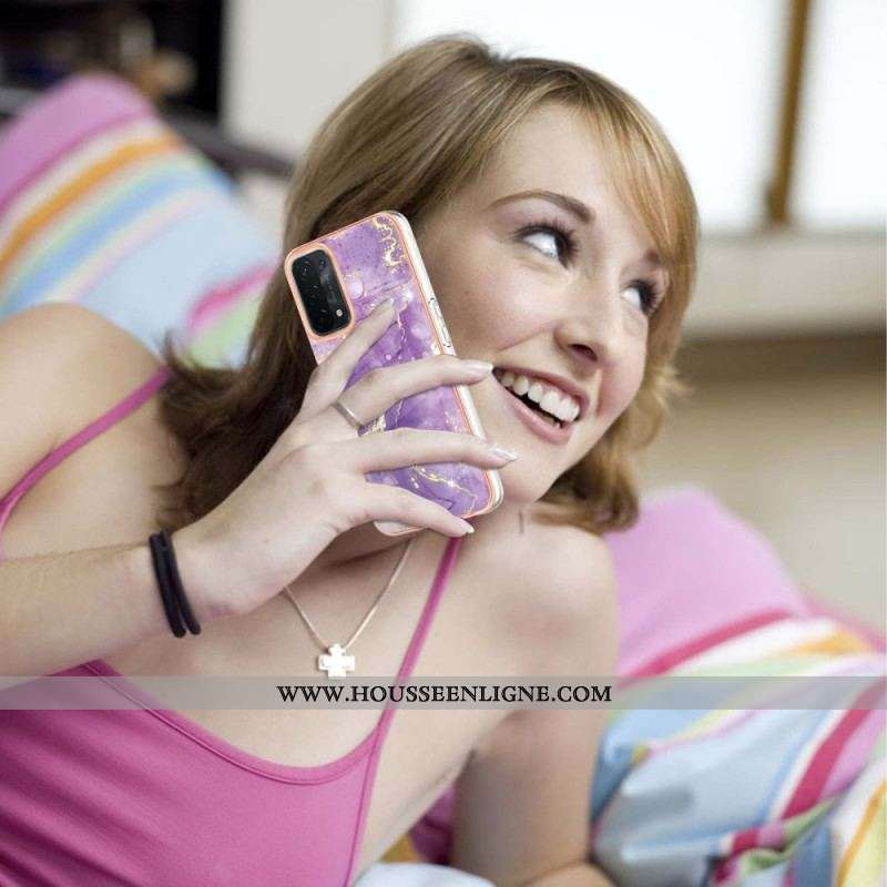 Coque Oppo A54 5G / A74 5G Design Marbre